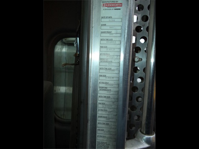2008 KENWORTH T800 